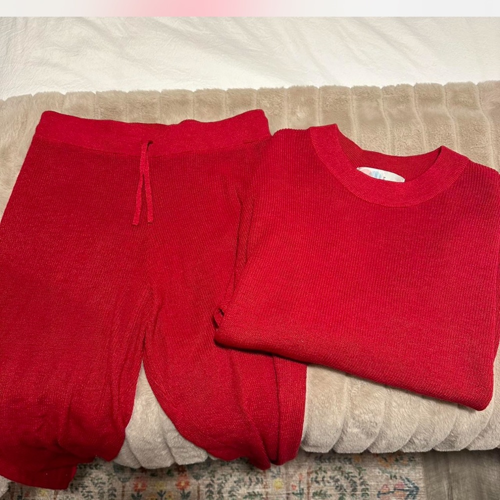 Free People Malibu beach set in red! Size medium